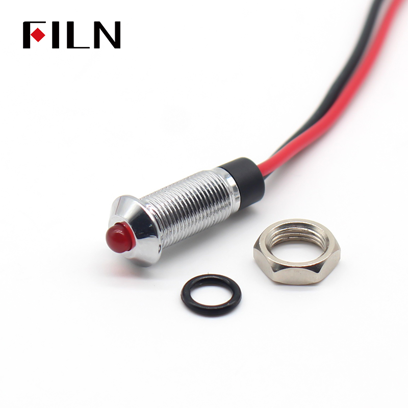 thumbnail image 2 of Alpinetech L22 22mm Blue LED Pilot Panel Indicator Light – 12V DC 2 of 6