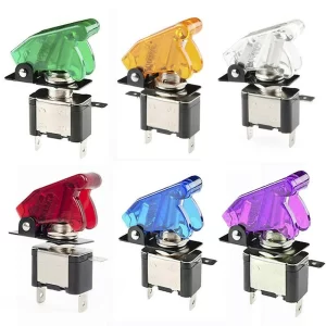 12V 20A 2 Position RED YELLOW GREEN WHITE BULE led CAR toggle switch