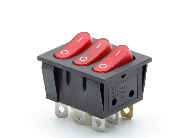 3 pole rocker switch
