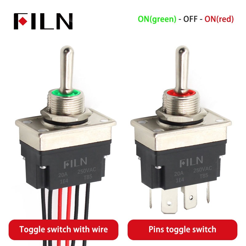 Discover the Ultimate Toggle Switch: FILN's New Waterproof, LED-Lighted Innovation filn-toggle-switches-min