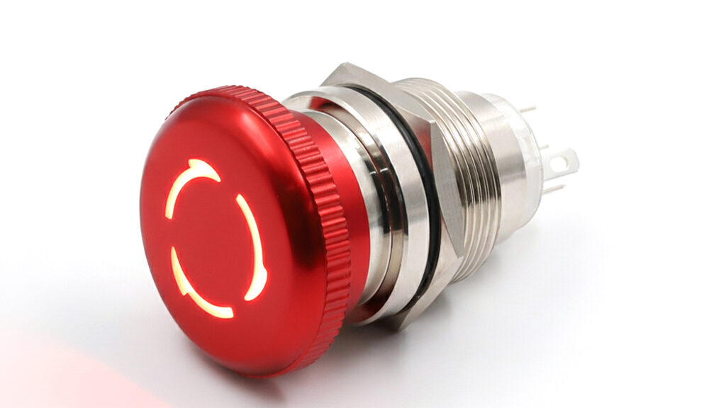 22mm LED Emergency Stop Switch