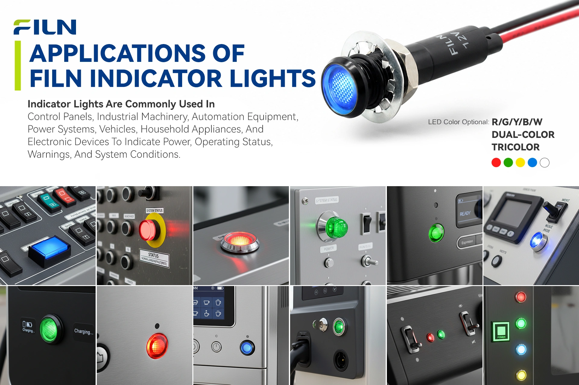 FILN Industrial Indicator Lights Application Environments